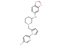 N-1,3-benzodioxol-5-yl-1-{[1-(5-chloro-2-pyridinyl)-1H-pyrrol-2-yl]methyl}-3-piperidinamine