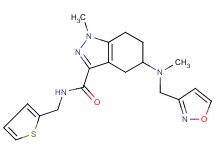 5-[(3-isoxazolylmethyl)(methyl)amino]-1-methyl-N-(2-thienylmethyl)-4,5,6,7-tetrahydro-1H-indazole-3-carboxamide