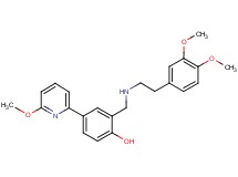 2-({[2-(3,4-dimethoxyphenyl)ethyl]amino}methyl)-4-(6-methoxy-2-pyridinyl)phenol