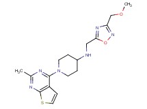 N-{[3-(methoxymethyl)-1,2,4-oxadiazol-5-yl]methyl}-1-(2-methylthieno[2,3-d]pyrimidin-4-yl)piperidin-4-amine