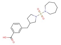3-{[1-(azepan-1-ylsulfonyl)pyrrolidin-3-yl]methyl}benzoic acid