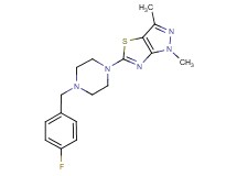 5-[4-(4-fluorobenzyl)piperazin-1-yl]-1,3-dimethyl-1H-pyrazolo[3,4-d][1,3]thiazole
