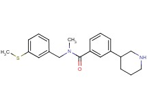 N-methyl-N-[3-(methylthio)benzyl]-3-piperidin-3-ylbenzamide