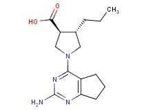 (3S*,4S*)-1-(2-amino-6,7-dihydro-5H-cyclopenta[d]pyrimidin-4-yl)-4-propyl-3-pyrrolidinecarboxylic acid