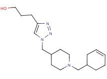 3-(1-{[1-(3-cyclohexen-1-ylmethyl)-4-piperidinyl]methyl}-1H-1,2,3-triazol-4-yl)-1-propanol trifluoroacetate (salt)