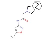 2-[(1R*,2R*,6S*,7S*)-4-azatricyclo[5.2.2.0~2,6~]undec-4-yl]-N-(5-methyl-3-isoxazolyl)acetamide