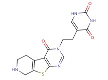5-[2-(4-oxo-5,6,7,8-tetrahydropyrido[4',3':4,5]thieno[2,3-d]pyrimidin-3(4H)-yl)ethyl]-2,4(1H,3H)-pyrimidinedione hydrochloride