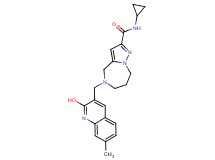 N-cyclopropyl-5-[(2-hydroxy-7-methylquinolin-3-yl)methyl]-5,6,7,8-tetrahydro-4H-pyrazolo[1,5-a][1,4]diazepine-2-carboxamide