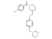 4-(4-{[1-(4-methylbenzoyl)-3-piperidinyl]methoxy}benzyl)morpholine