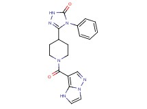 5-[1-(1H-imidazo[1,2-b]pyrazol-7-ylcarbonyl)piperidin-4-yl]-4-phenyl-2,4-dihydro-3H-1,2,4-triazol-3-one