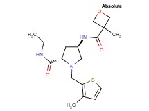 (4R)-N-ethyl-4-{[(3-methyloxetan-3-yl)carbonyl]amino}-1-[(3-methyl-2-thienyl)methyl]-L-prolinamide