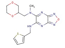 N-(1,4-dioxan-2-ylmethyl)-N-methyl-N'-(2-thienylmethyl)[1,2,5]oxadiazolo[3,4-b]pyrazine-5,6-diamine