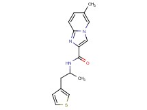 6-methyl-N-[1-methyl-2-(3-thienyl)ethyl]imidazo[1,2-a]pyridine-2-carboxamide