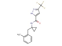N-[1-(2-methylbenzyl)cyclopropyl]-3-(trifluoromethyl)-1H-pyrazole-5-carboxamide
