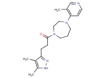 1-[3-(4,5-dimethyl-1H-pyrazol-3-yl)propanoyl]-4-(3-methyl-4-pyridinyl)-1,4-diazepane