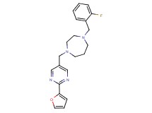 1-(2-fluorobenzyl)-4-{[2-(2-furyl)-5-pyrimidinyl]methyl}-1,4-diazepane