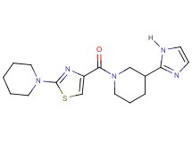 3-(1H-imidazol-2-yl)-1-{[2-(1-piperidinyl)-1,3-thiazol-4-yl]carbonyl}piperidine