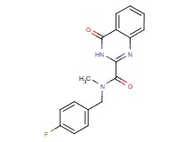 N-(4-fluorobenzyl)-N-methyl-4-oxo-3,4-dihydro-2-quinazolinecarboxamide