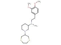N-[2-(3,4-dimethoxyphenyl)ethyl]-1-(1,4-dithiepan-6-yl)-N-methyl-3-piperidinamine