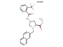 methyl (4R)-1-(2-naphthylmethyl)-4-{[2-(trifluoromethyl)benzoyl]amino}-L-prolinate