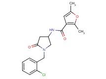 N-[1-(2-chlorobenzyl)-5-oxo-3-pyrrolidinyl]-2,5-dimethyl-3-furamide
