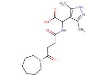 [(4-azepan-1-yl-4-oxobutanoyl)amino](3,5-dimethyl-1H-pyrazol-4-yl)acetic acid