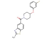 5-{[4-(3-fluorophenoxy)-1-piperidinyl]carbonyl}-2-methyl-1,3-benzothiazole