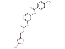 N-(3-{[3-(3-hydroxyisoxazol-5-yl)propanoyl]amino}phenyl)-4-methylbenzamide