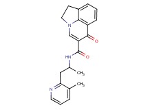 N-[1-methyl-2-(3-methylpyridin-2-yl)ethyl]-6-oxo-1,2-dihydro-6H-pyrrolo[3,2,1-ij]quinoline-5-carboxamide