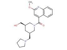 [(3R*,5R*)-1-[(2-methoxyquinolin-4-yl)carbonyl]-5-(pyrrolidin-1-ylmethyl)piperidin-3-yl]methanol