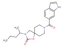 8-(1H-indol-6-ylcarbonyl)-3-(1-methylbutyl)-1-oxa-3,8-diazaspiro[4.5]decan-2-one
