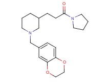 1-(2,3-dihydro-1,4-benzodioxin-6-ylmethyl)-3-[3-oxo-3-(1-pyrrolidinyl)propyl]piperidine