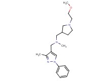 1-[1-(2-methoxyethyl)pyrrolidin-3-yl]-N-methyl-N-[(3-methyl-1-phenyl-1H-pyrazol-4-yl)methyl]methanamine
