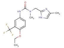 N'-[4-ethoxy-3-(trifluoromethyl)phenyl]-N-methyl-N-[(4-methyl-1H-imidazol-2-yl)methyl]urea