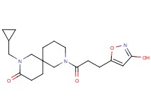 2-(cyclopropylmethyl)-8-[3-(3-hydroxy-5-isoxazolyl)propanoyl]-2,8-diazaspiro[5.5]undecan-3-one