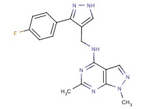 N-{[3-(4-fluorophenyl)-1H-pyrazol-4-yl]methyl}-1,6-dimethyl-1H-pyrazolo[3,4-d]pyrimidin-4-amine