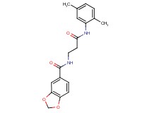 N-{3-[(2,5-dimethylphenyl)amino]-3-oxopropyl}-1,3-benzodioxole-5-carboxamide