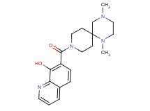 7-[(1,4-dimethyl-1,4,9-triazaspiro[5.5]undec-9-yl)carbonyl]quinolin-8-ol