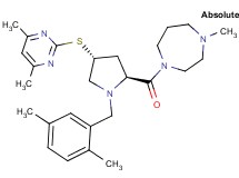 1-{(4R)-1-(2,5-dimethylbenzyl)-4-[(4,6-dimethyl-2-pyrimidinyl)thio]-L-prolyl}-4-methyl-1,4-diazepane