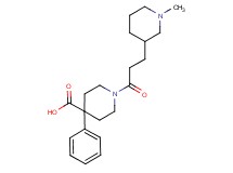 1-[3-(1-methyl-3-piperidinyl)propanoyl]-4-phenyl-4-piperidinecarboxylic acid