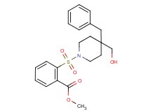 methyl 2-{[4-benzyl-4-(hydroxymethyl)-1-piperidinyl]sulfonyl}benzoate
