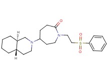 5-[(4aS*,8aR*)-octahydro-2(1H)-isoquinolinyl]-1-[2-(phenylsulfonyl)ethyl]-2-azepanone