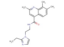 N-[2-(2-ethyl-1H-imidazol-1-yl)ethyl]-2,7,8-trimethyl-4-quinolinecarboxamide