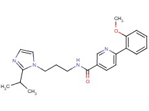 N-[3-(2-isopropyl-1H-imidazol-1-yl)propyl]-6-(2-methoxyphenyl)nicotinamide