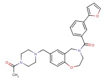 7-[(4-acetyl-1-piperazinyl)methyl]-4-[3-(2-furyl)benzoyl]-2,3,4,5-tetrahydro-1,4-benzoxazepine