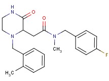 N-(4-fluorobenzyl)-N-methyl-2-[1-(2-methylbenzyl)-3-oxo-2-piperazinyl]acetamide