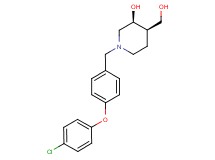 (3S*,4R*)-1-[4-(4-chlorophenoxy)benzyl]-4-(hydroxymethyl)-3-piperidinol