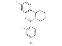 1-(2-fluoro-4-methylbenzoyl)-2-(4-fluorophenyl)piperidine