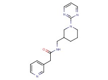 2-pyridin-3-yl-N-[(1-pyrimidin-2-ylpiperidin-3-yl)methyl]acetamide