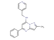 2-methyl-5-phenyl-N-(4-pyridinylmethyl)pyrazolo[1,5-a]pyrimidin-7-amine